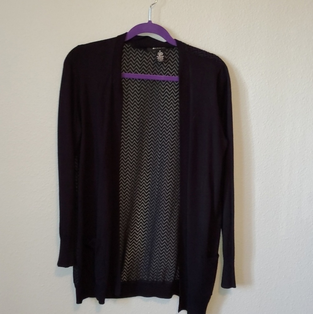 Black cardigan